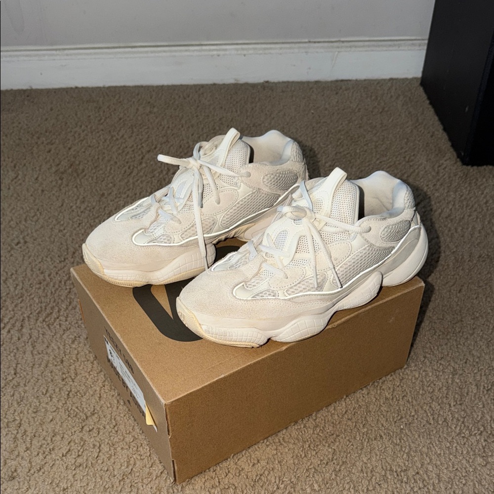 Yeezy Cream Athletic Shoes - Picture 2 of 4